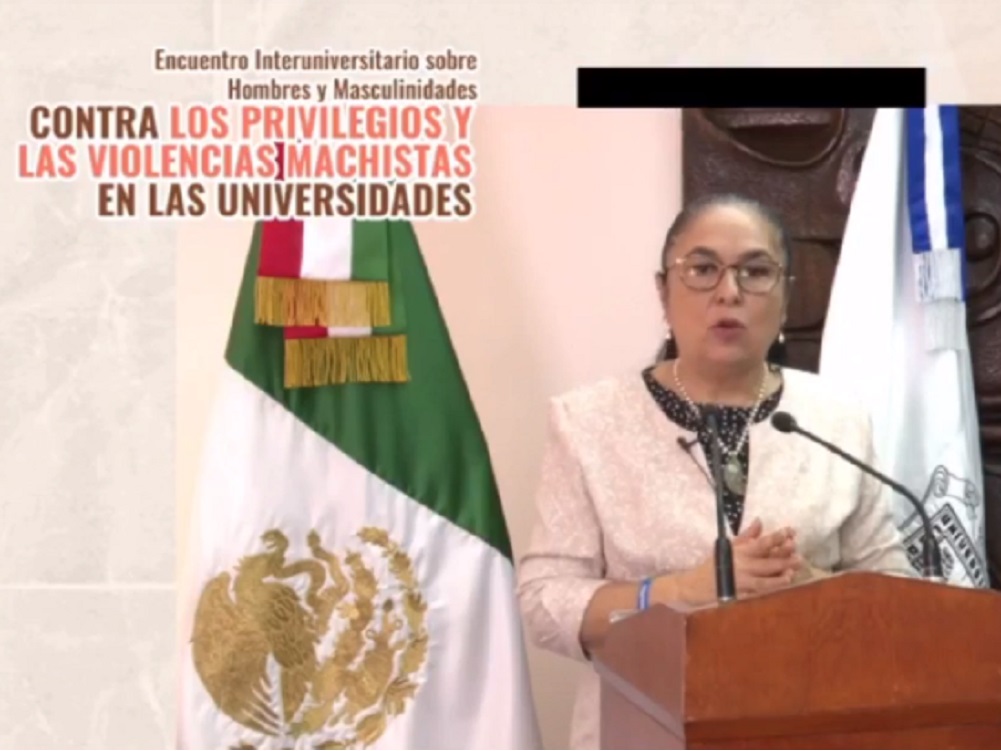 Rectora Sara Ladrón de Guevara participó en conferencia para eliminar conductas machistas y violencia de género dentro de universidades