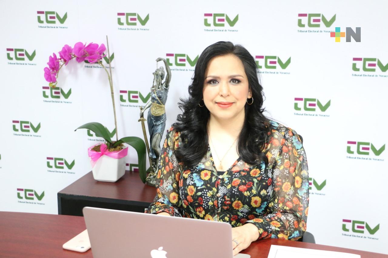 TEV ha colaborado en la emisión de sentencias con enfoque garantista: Claudia Díaz Tablada