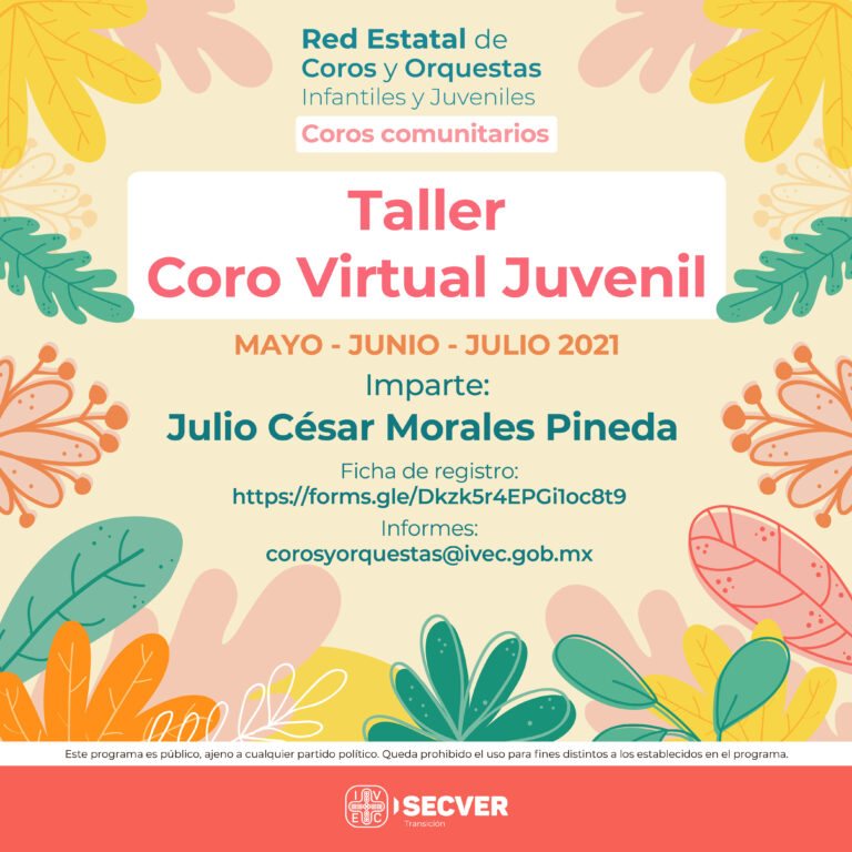 El IVEC invita a jóvenes a formar parte del Coro Virtual Juvenil