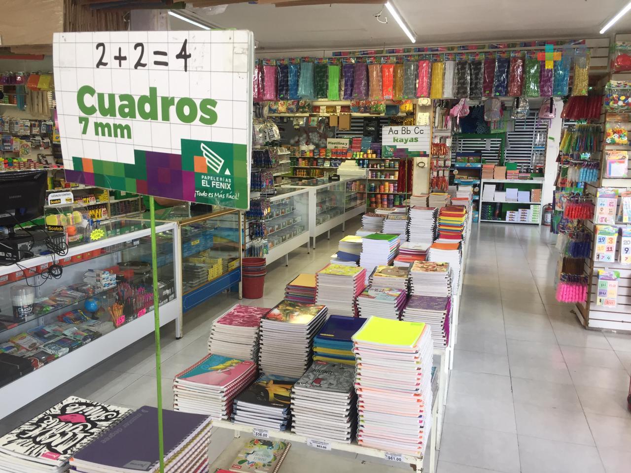 Pocas ventas en papelerías,  tercera ola de contagios impacta a comerciantes en Xalapa