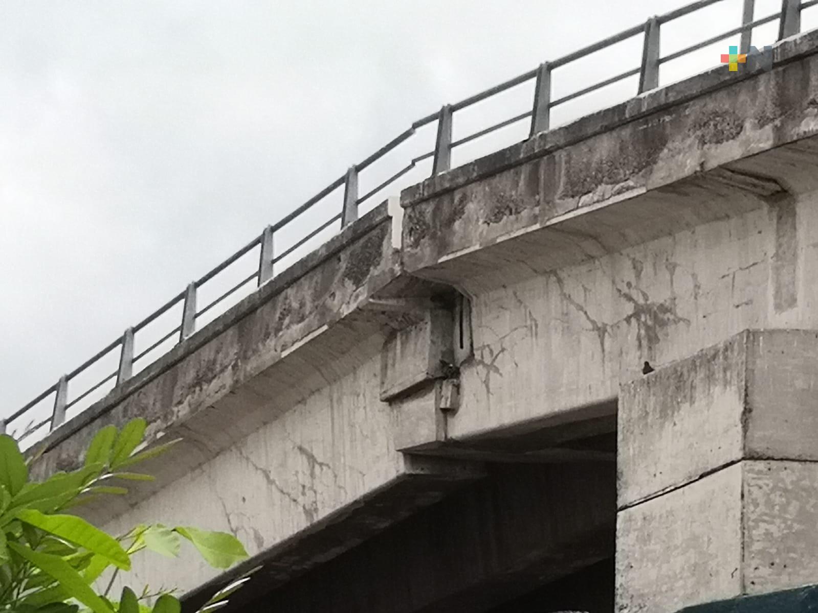 Vecinos piden se revise estructura del puente Jiménez de la ciudad de Veracruz