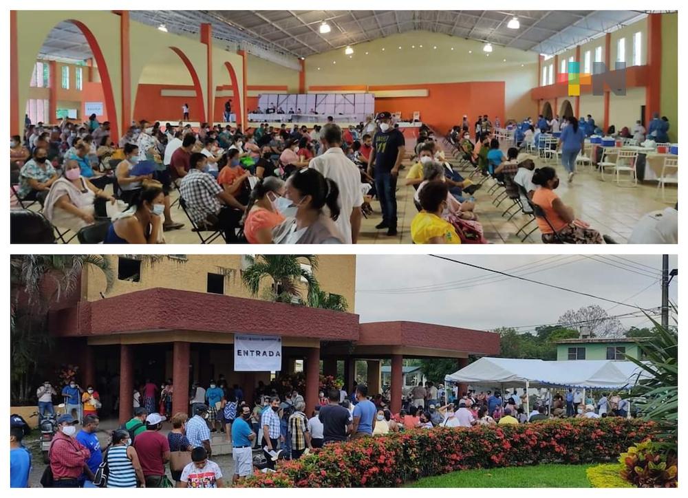 Sin contratiempos se realiza la vacuna anticovid en Nautla