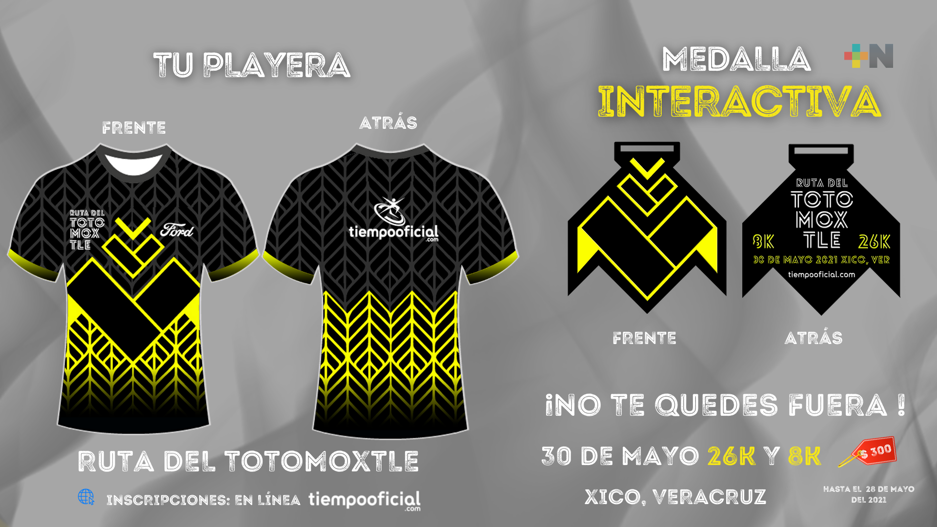 ¡Vuelven las carreras atléticas! Próximo domingo, la Ruta del Totomoxtle