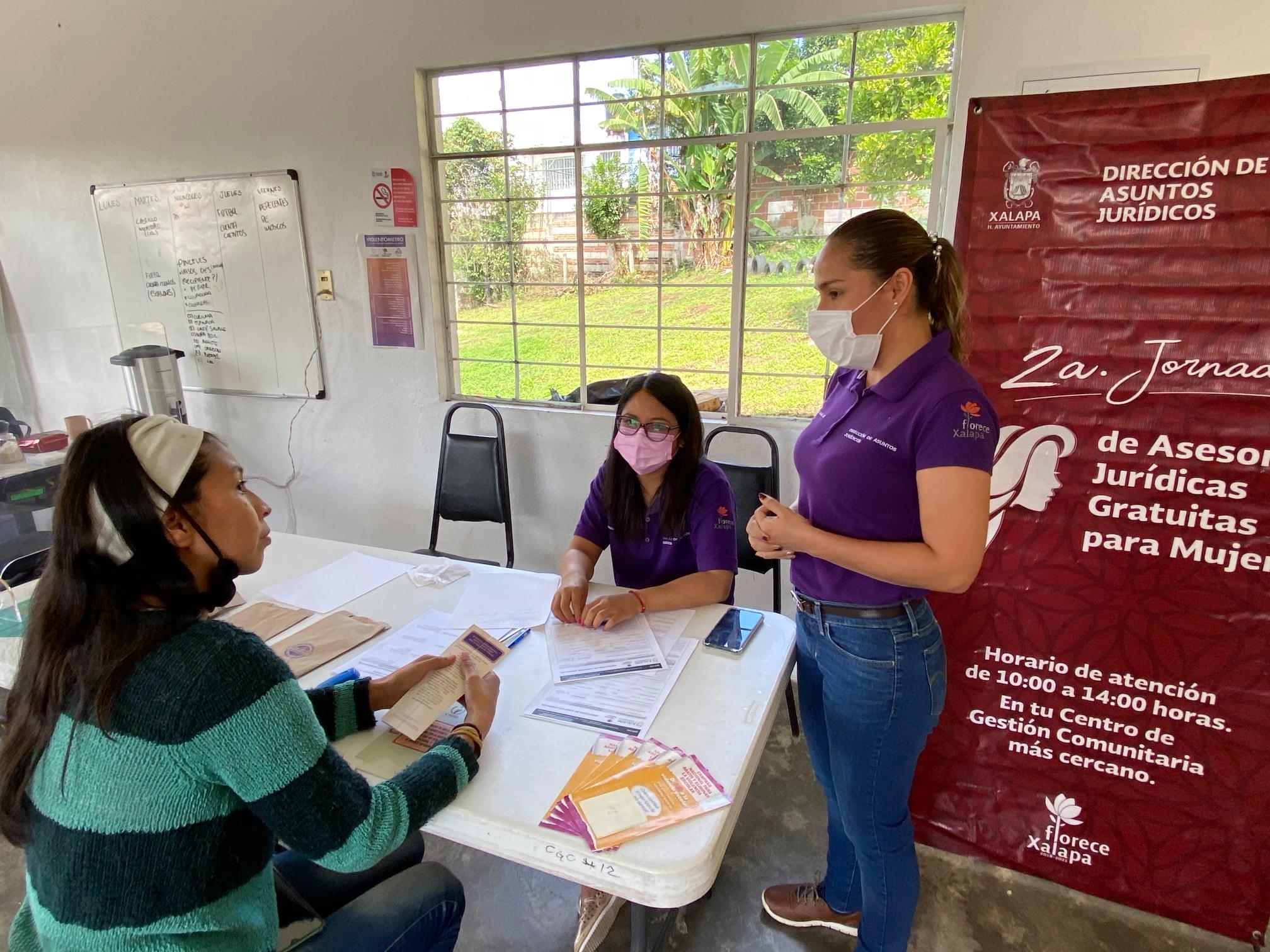 Ayuntamiento de Xalapa pone a disposición jornadas de asesorías jurídicas gratuitas para mujeres