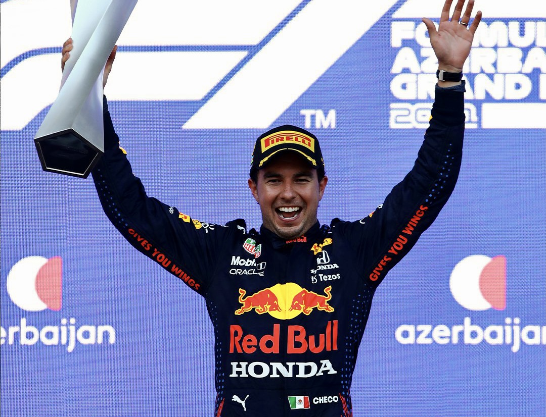 Triunfo del mexicano «Checo» Pérez en el Gran Premio de Azerbaiyán de Fórmula 1