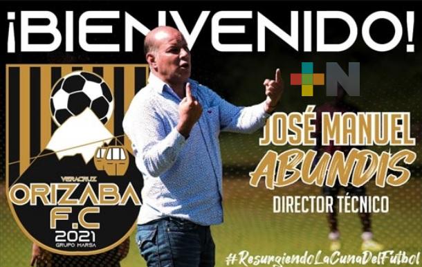 José Manuel Abundis dirigirá al Orizaba Futbol Club