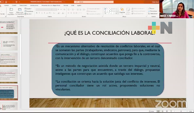 Continúa capacitación a conciliadores con el tema “Principales Funciones y Responsabilidades”