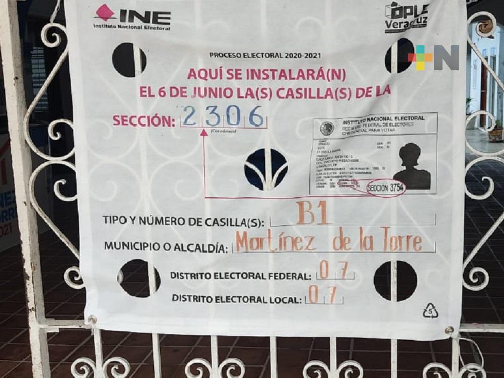 En Martínez de la Torre, OPLE listo para jornada electoral