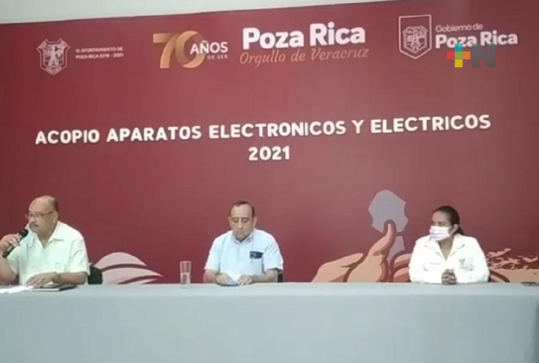 En Poza Rica, llevarán a cabo acopio de aparatos electrónicos y eléctricos