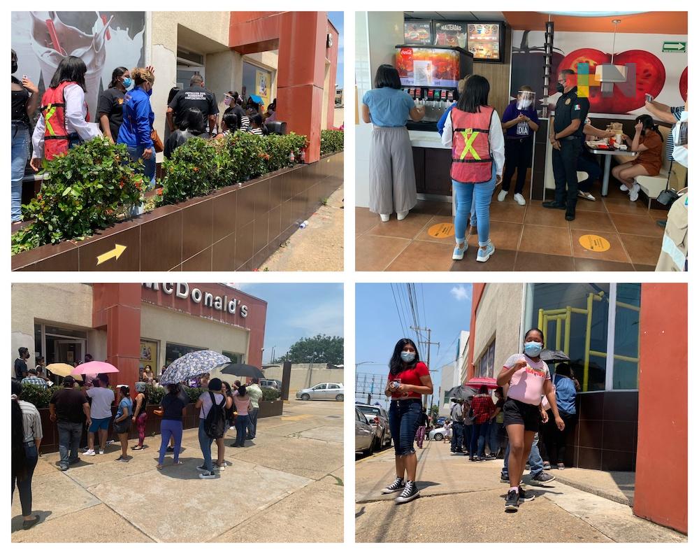 Fans de grupo coreano provocan aglomeración en restaurante de comida rápida de Coatzacoalcos