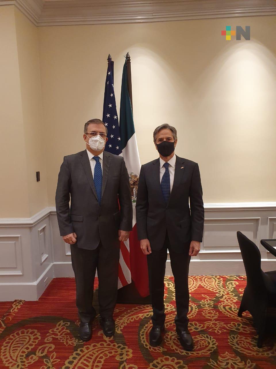 Marcelo Ebrard y Antony Blinken celebran reunión bilateral en San José, Costa Rica