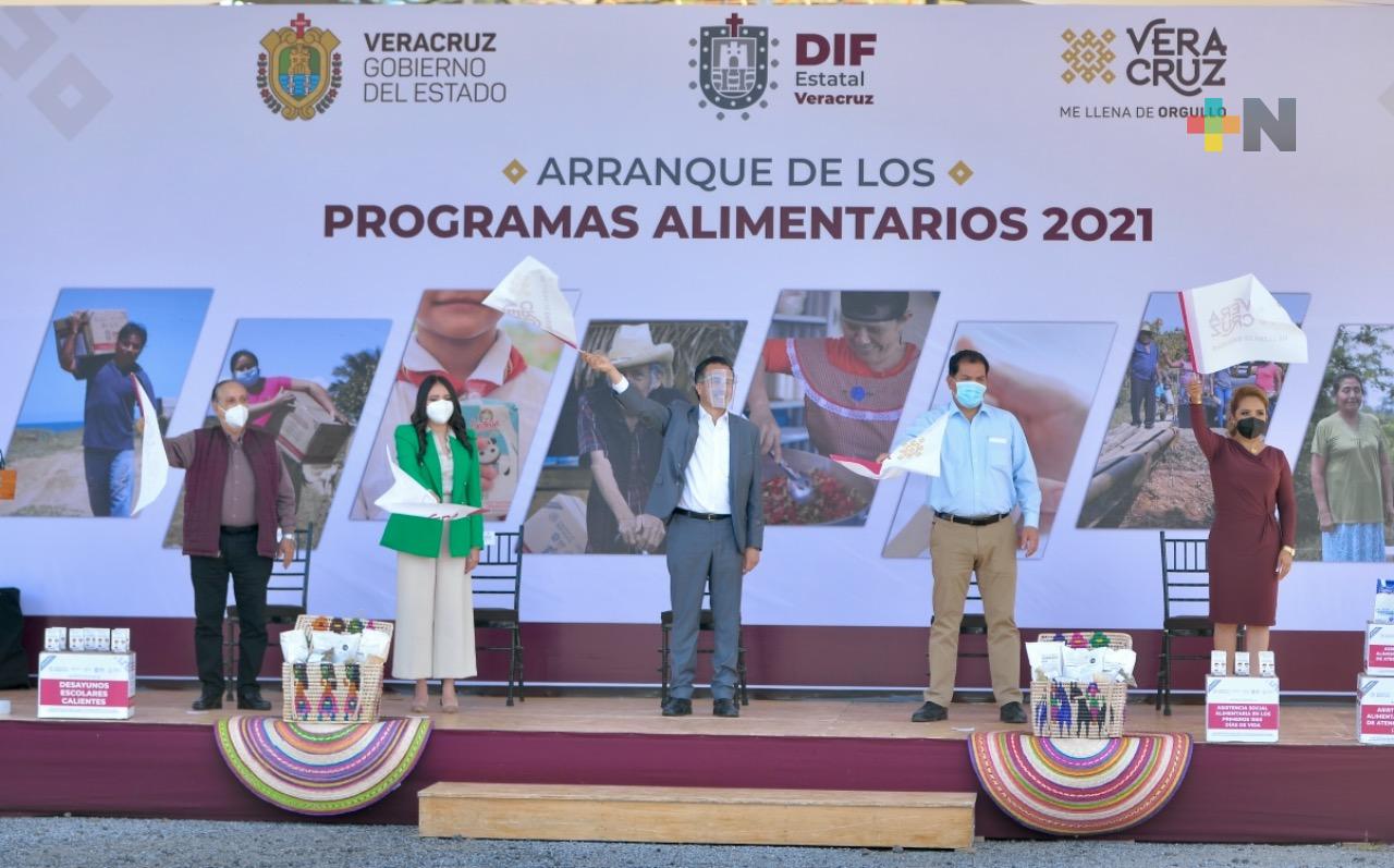 Reinició Gobierno de Veracruz entrega de programas alimentarios 2021