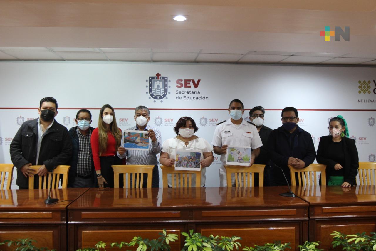 Selecciona SEV a representantes de Veracruz en Concurso Nacional de Pintura “El Niño y la Mar”