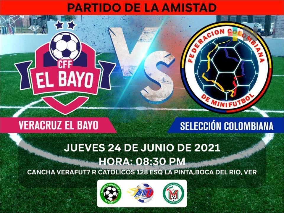Realizarán Partido de la Amistad, Veracruz y Colombia