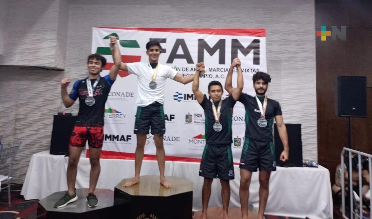 Peleadores veracruzanos sobresalen en el Nacional de MMA