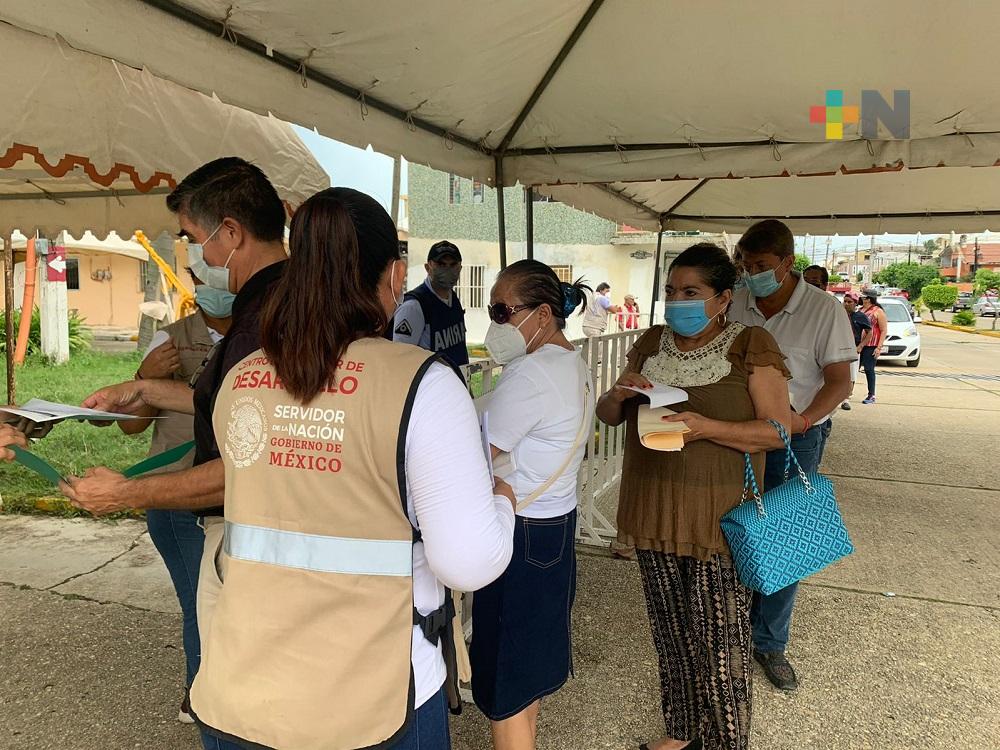 Inició aplicación de segunda dosis de vacuna anticovid para personas de 50 a 59 años en Coatzacoalcos