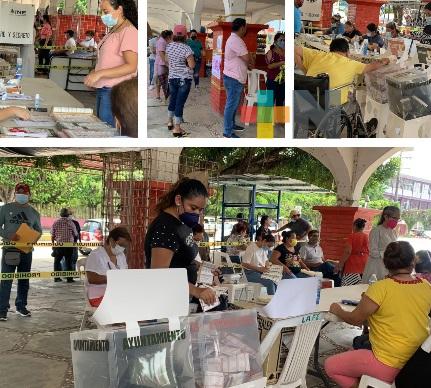 Jornada electoral, sin problemas en municipio de Las Choapas