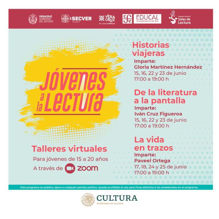 Invita IVEC a participar en los talleres del proyecto “Jóvenes a la Lectura”