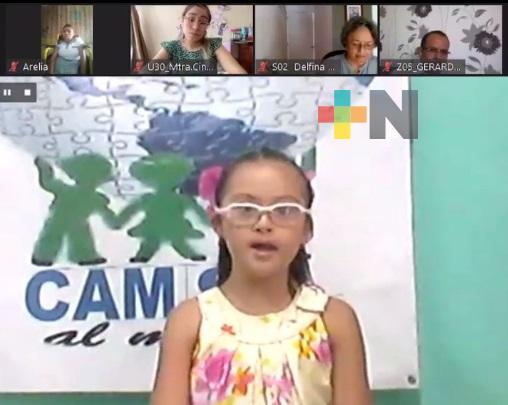 Mas de 100 niños con capacidades especiales participaron en el Concurso Estatal de Oratoria