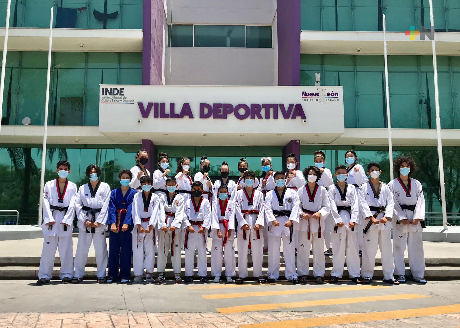 Taekwondo veracruzano hizo campamento de preparación en Monterrey