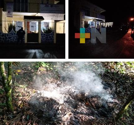 Robaron y quemaron paquetes electorales en municipio de Tenochtitlan, Veracruz