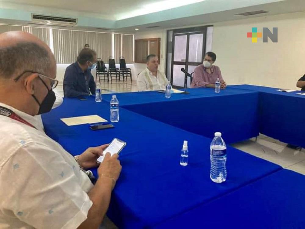 Secretario de Seguridad Pública de Veracruz, se reunió con empresarios de la zona sur
