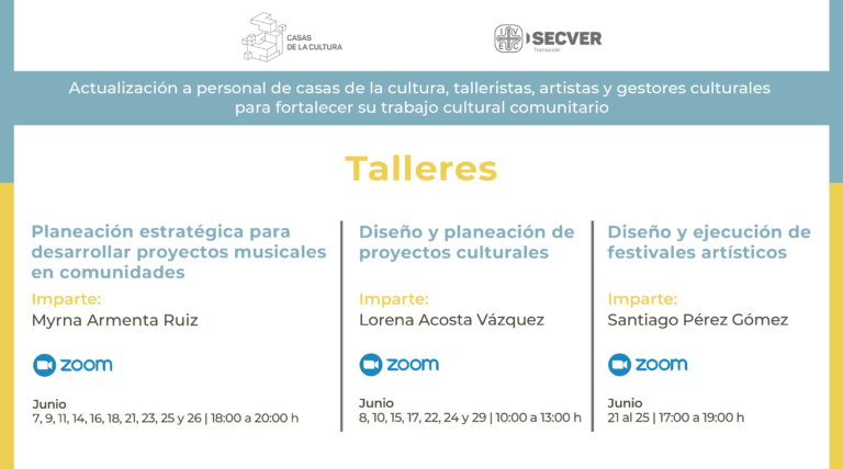 Convoca IVEC a personal de Casas de la Cultura a participar en talleres de actualización y capacitación