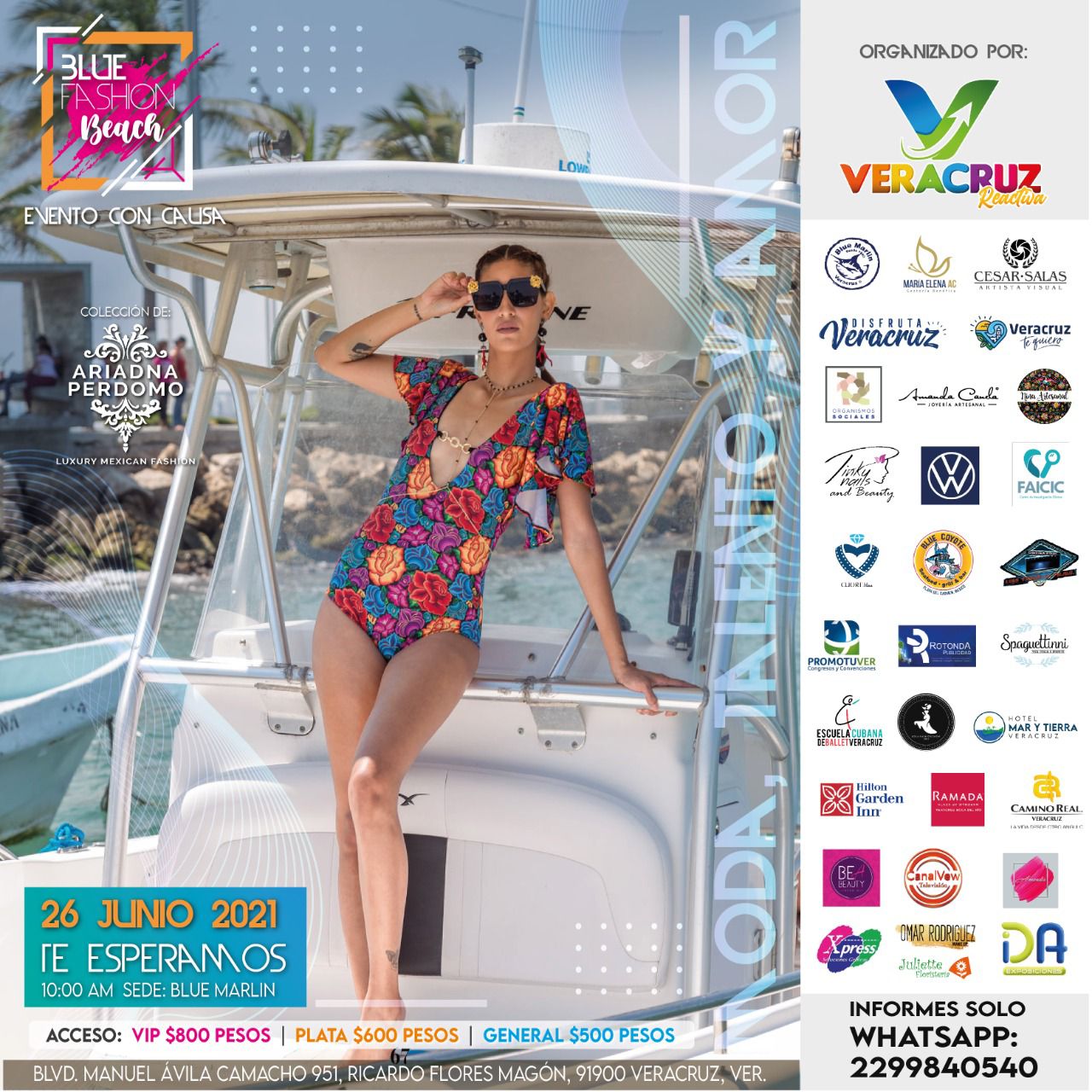 Veracruz Reactiva realizará desfile de modas con causa el sábado 26 de junio