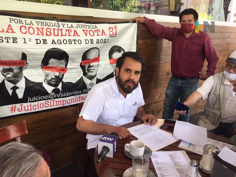 Llaman a ciudadanía a participar en consulta pública para juicio a ex presidentes