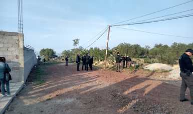 Aseguran predio donde se realizan obras no autorizadas en Oztoyahualco, Teotihuacan