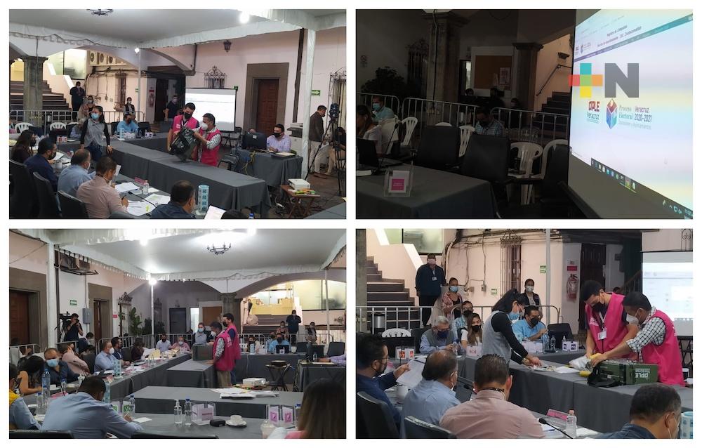 OPLE Veracruz finalizó cómputos electorales de Tlacolulan, Santiago Tuxtla, Coxquihui, Coahuitlán y Filomeno Mata