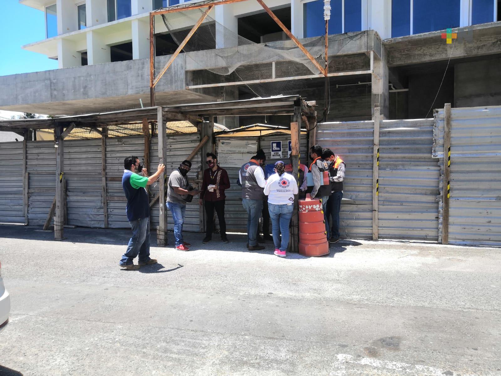 Secretaría de Protección Civil suspendió temporalmente actividades en la Torre Centro de Veracruz