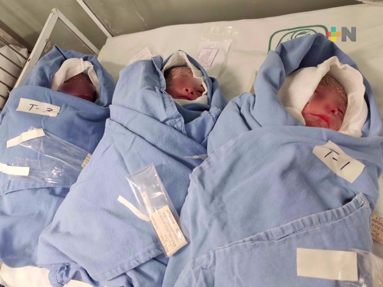 Estables, las trillizas nacidas en Orizaba