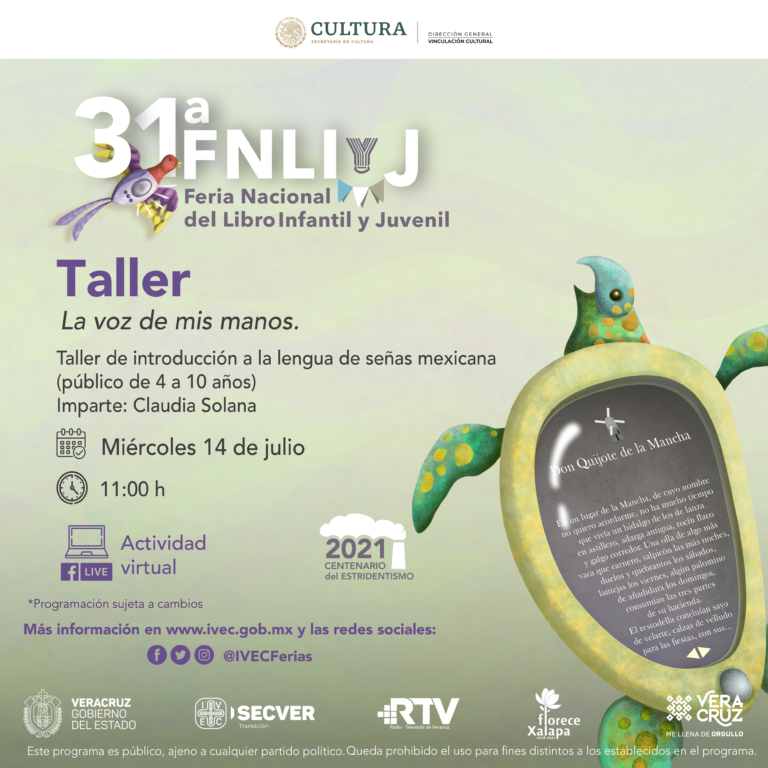 Talleres para todas y todos en la 31ª Feria Nacional del Libro Infantil y Juvenil