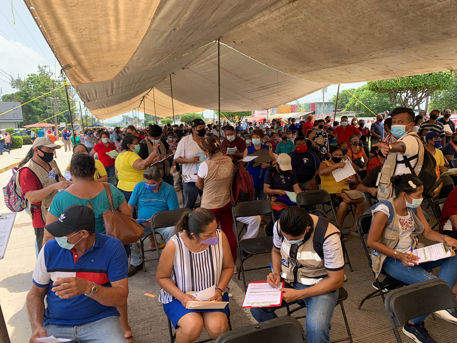Este fin de semana se aplicó la segunda dosis para personas de 50 a 59 años de Minatitlán y Cosoleacaque