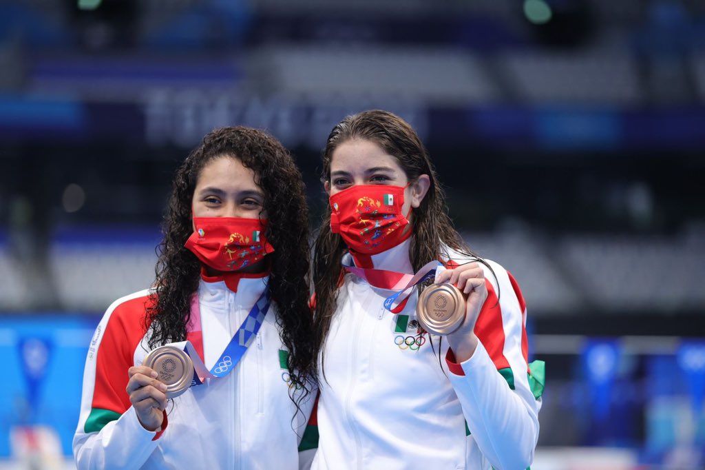 En salto sincronizado femenil, México logró su segunda medalla en Tokio 2020