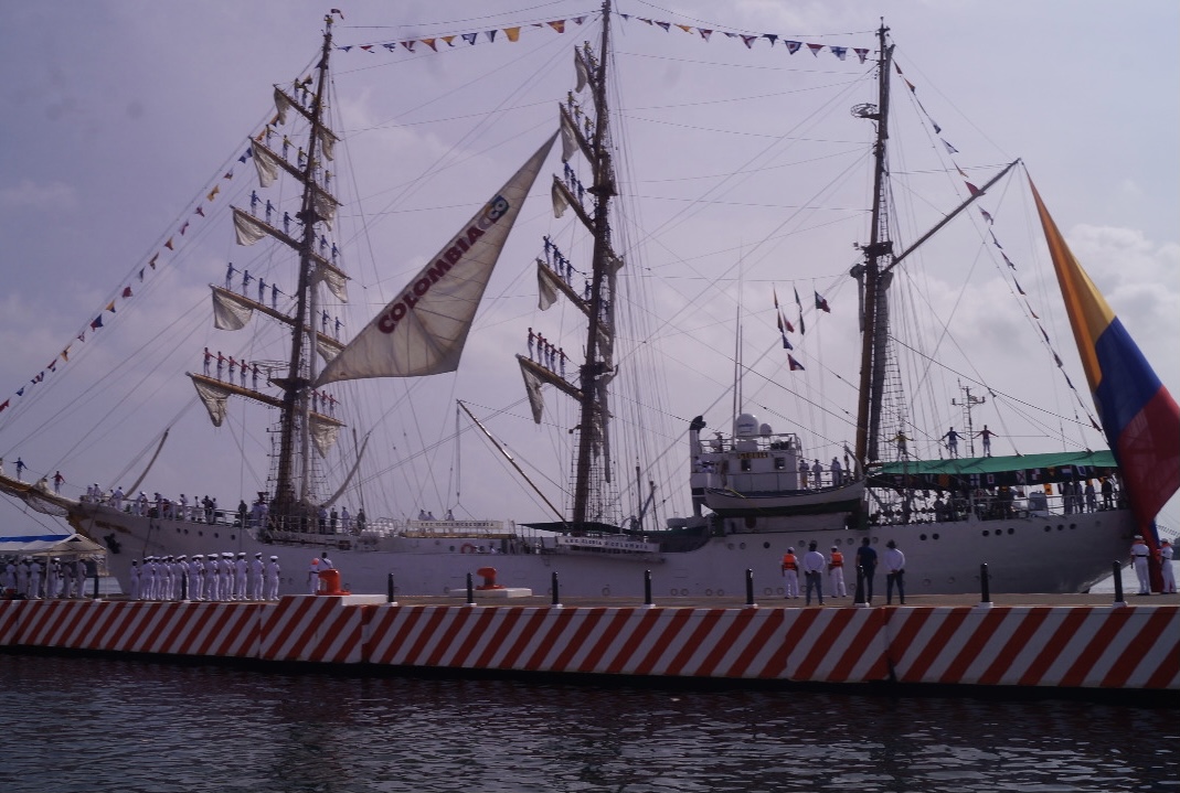 Buque-escuela colombiano arribó al puerto de Veracruz