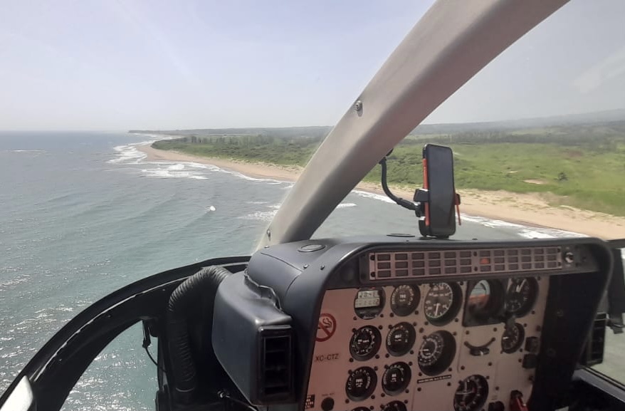 Realiza Protección Civil operativo de búsqueda marítima y aérea de persona desaparecida, en Catemaco