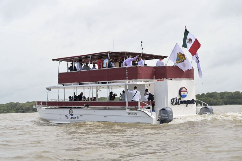 El Cuenqueño ya realiza recorrido por el Papaloapan para beneplácito de los turistas