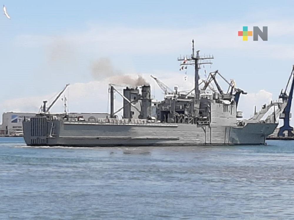 Del puerto de Veracruz zarpó segundo buque  cargado con medicamentos y alimentos para cubanos