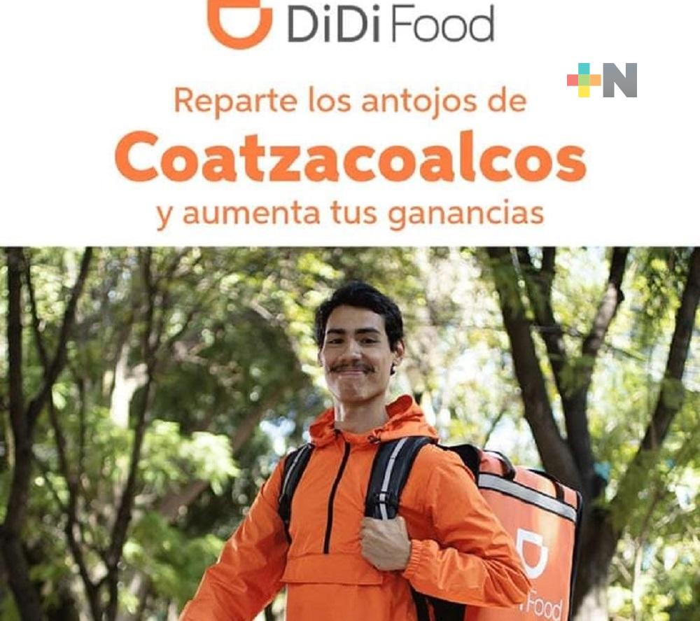 DiDi Food llegará a Coatzacoalcos, exhorta a dueños de autos y motos a registrarse como socios