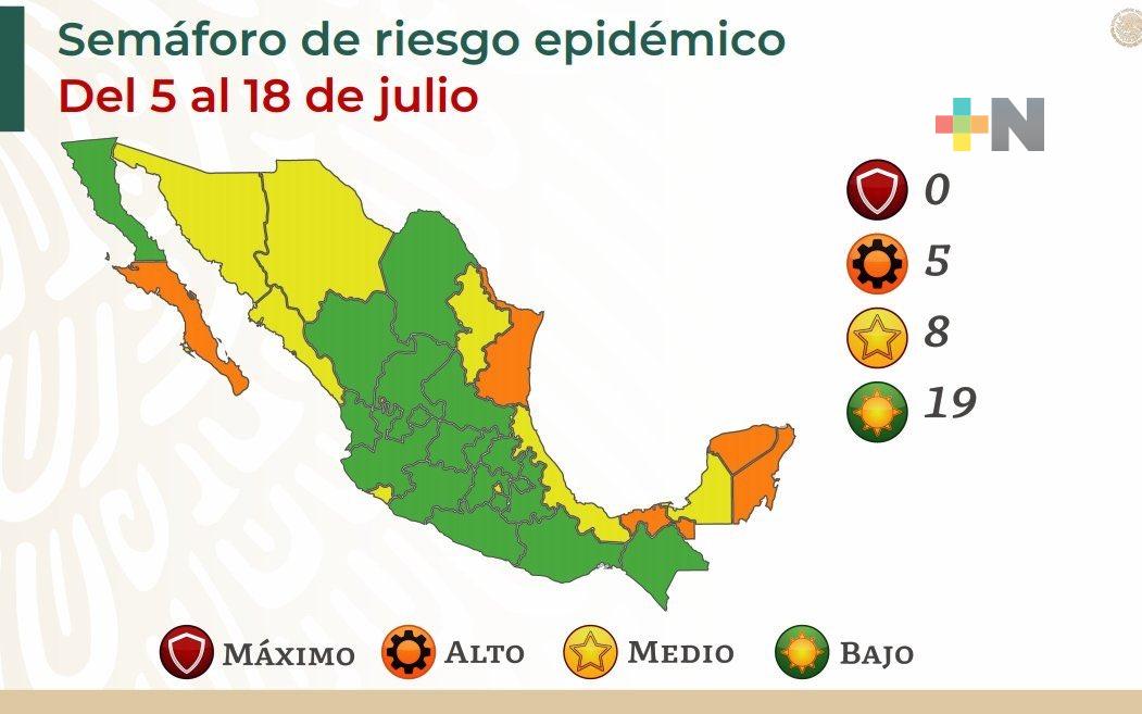 Veracruz seguirá en semáforo amarillo