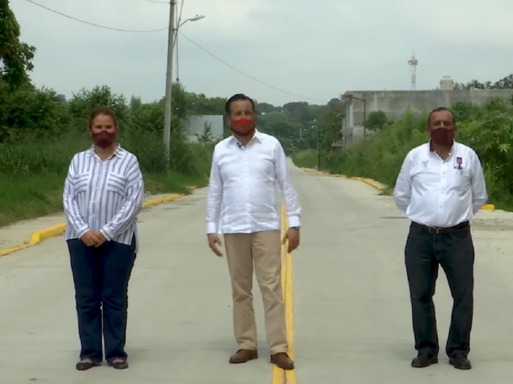 Gobernador Cuitláhuac García Jiménez inauguró obras para mejorar la vialidad en Poza Rica