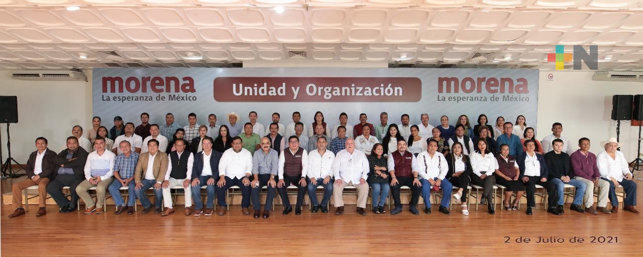 Se reúne delegado estatal de Morena con alcaldesas y alcaldes electos
