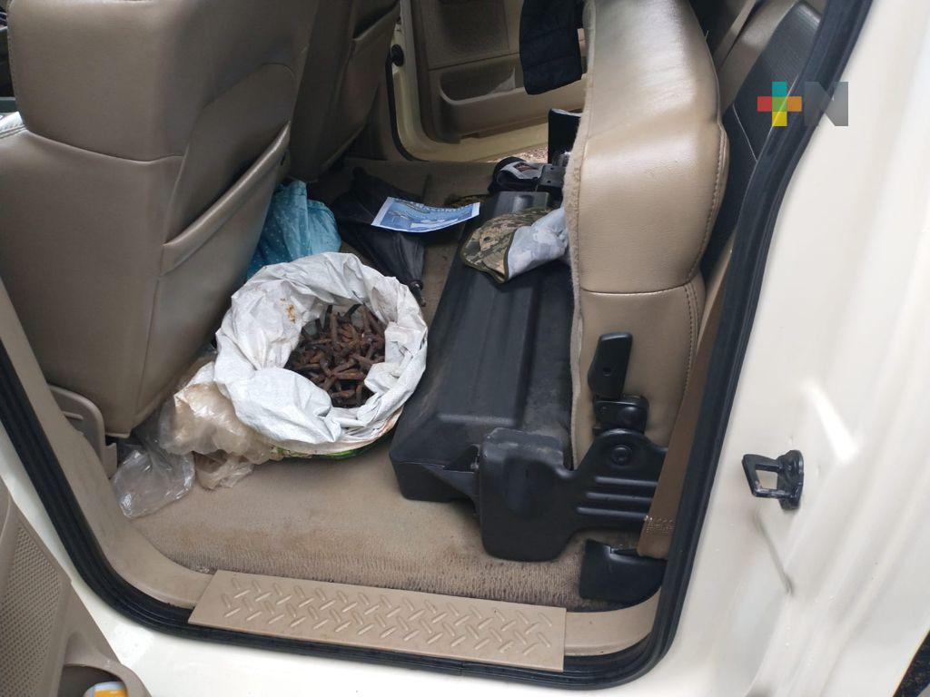 Tras enfrentamiento en Amatlán; asegura SSP unidades vehiculares y arma de fuego