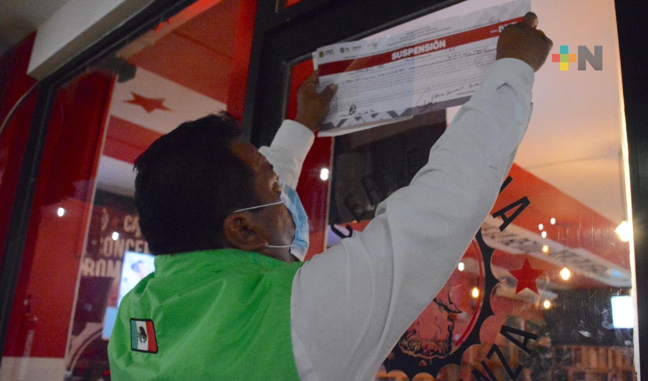 Por semáforo epidemiológico, SS suspendió actividades a establecimientos no esenciales