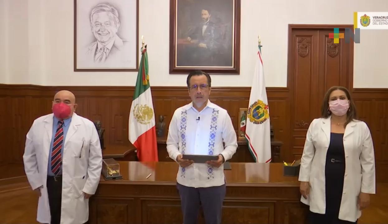 Anuncia el Gobernador nuevos municipios para vacunación de 30 a 39 años en Veracruz