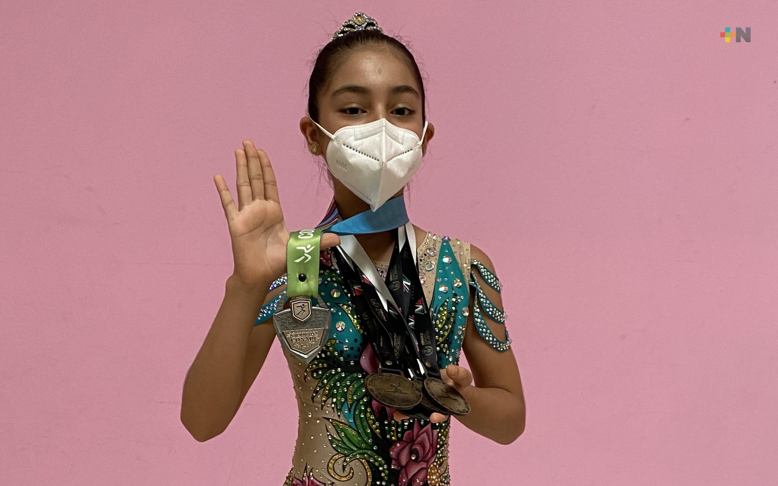 Feliz por ganar medalla: Keira Jácome