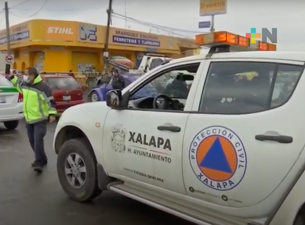 Protección Civil de Xalapa en alerta por evento de Norte