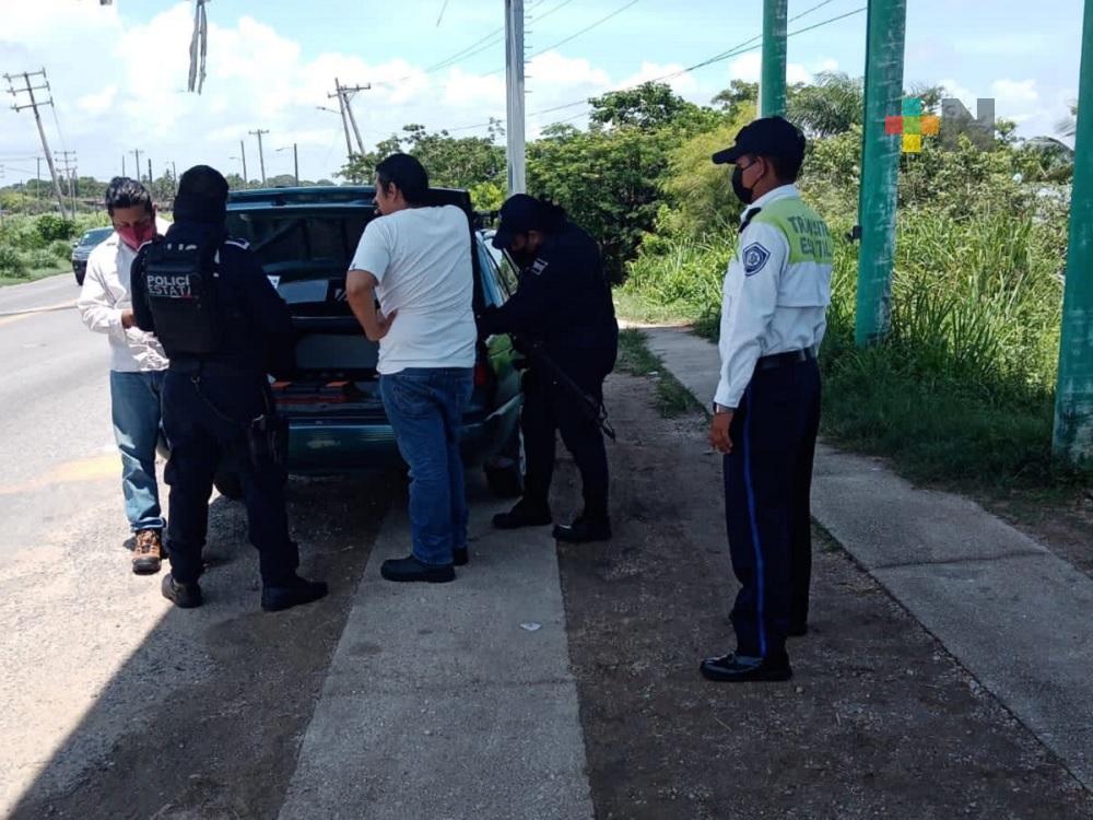 Tránsito de Coatzacoalcos y Mando Único de la SSP, se coordinan para prevenir delitos en el municipio